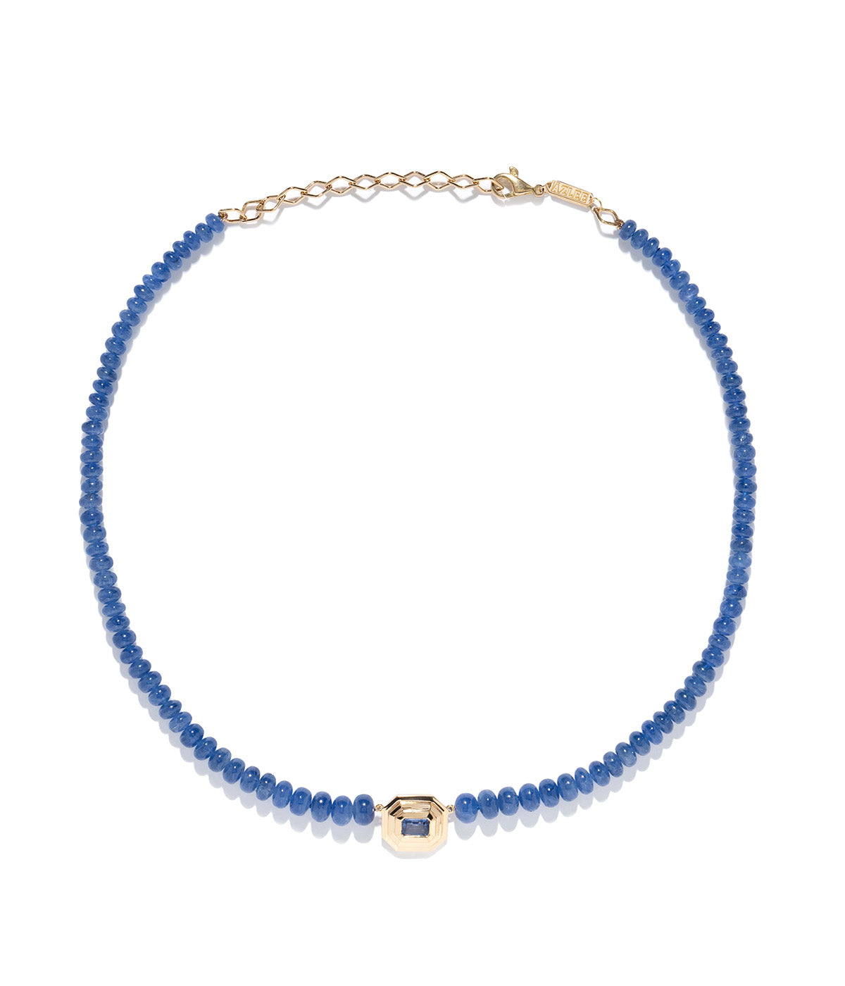 Rich Sapphire Bead Staircase Necklace