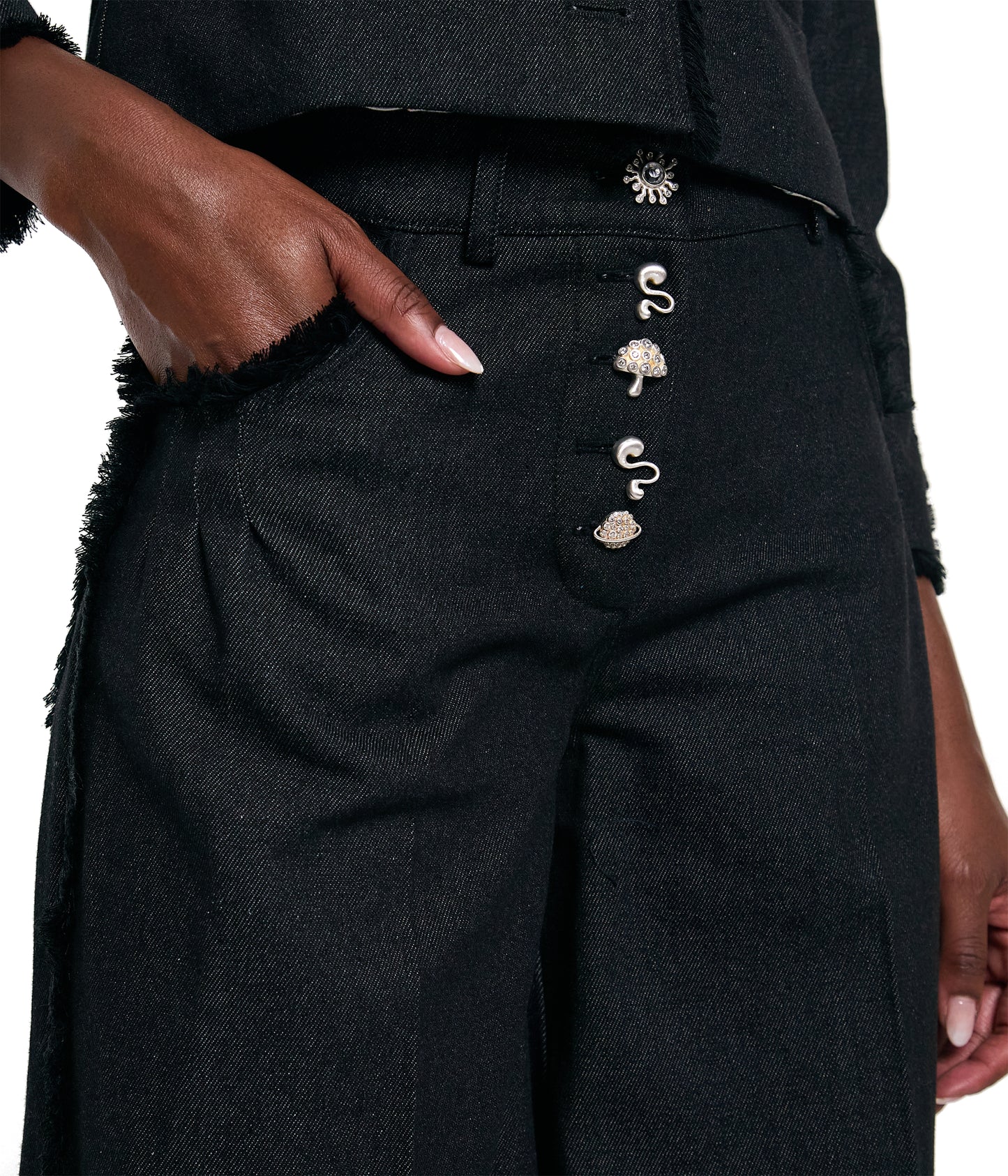 Midnight Trails Fringe Trousers