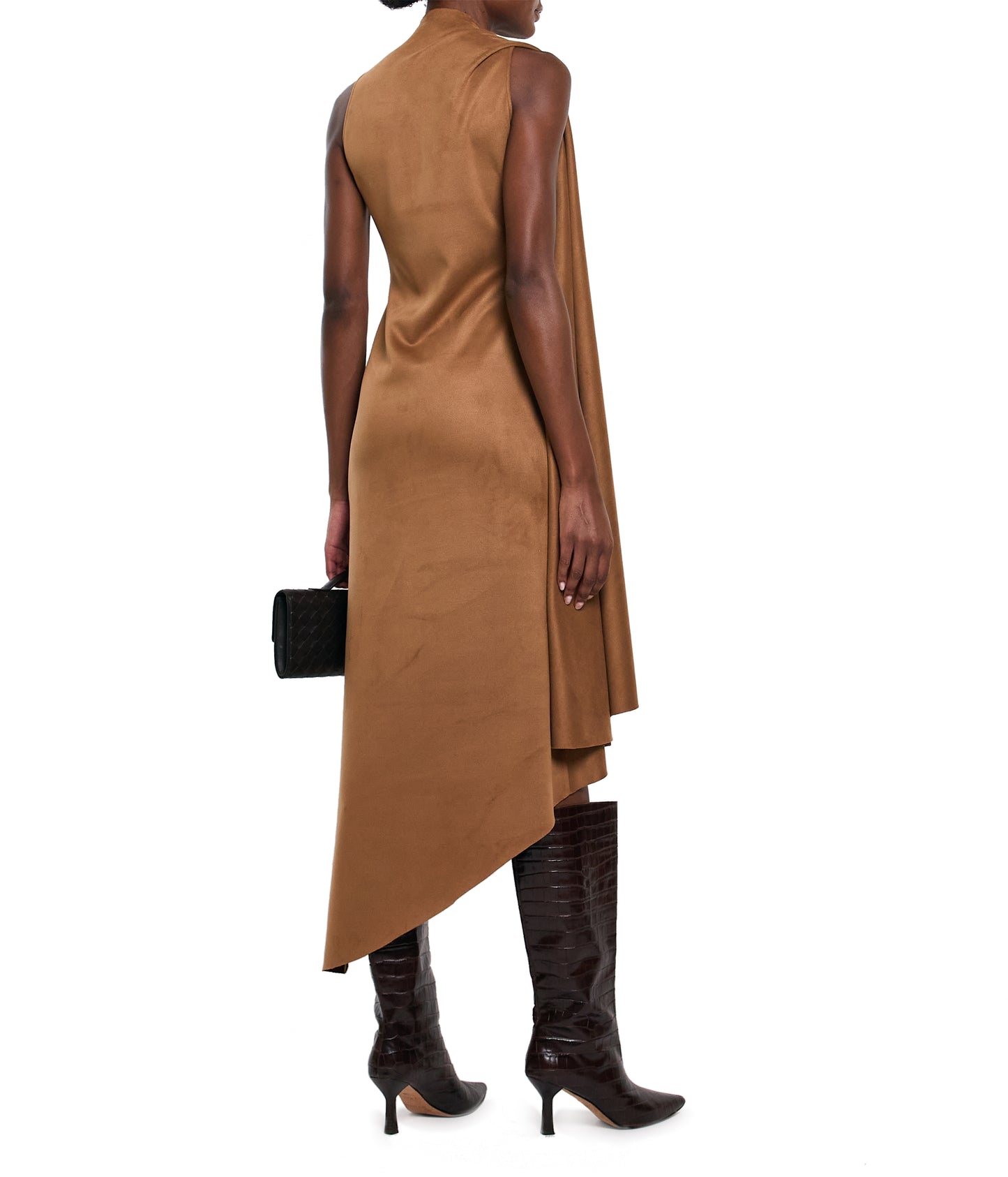 Cognac Suede Dress