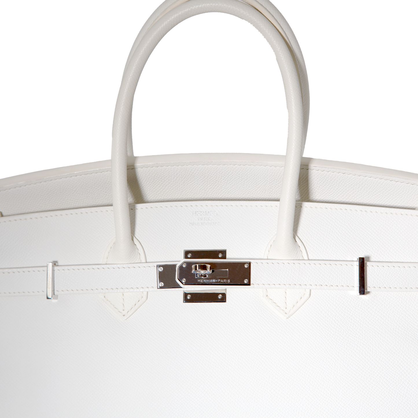 Birkin 35 White Epsom PHW