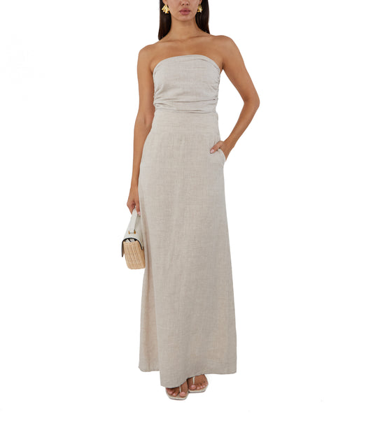 Isla Linen Maxi Skirt