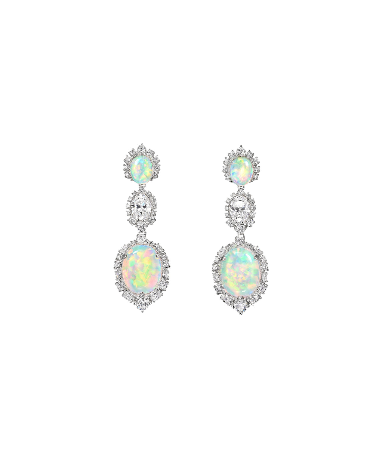 Sky Opal Drop Earrings