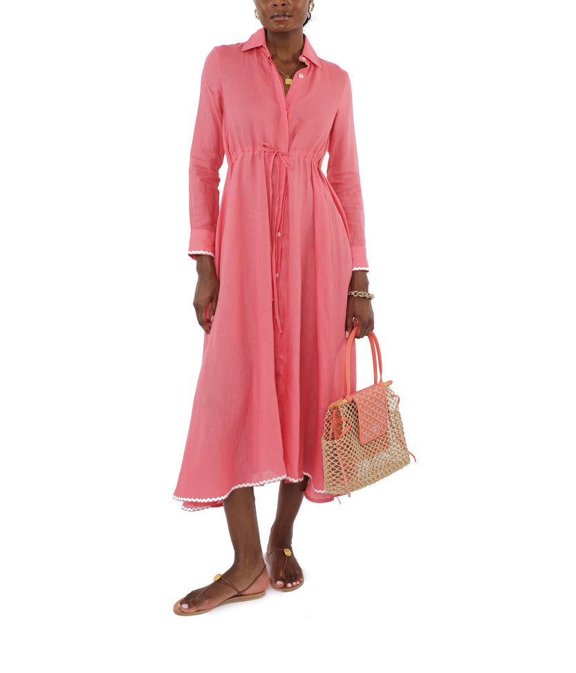 Amalfi Long Dress in Hibiscus