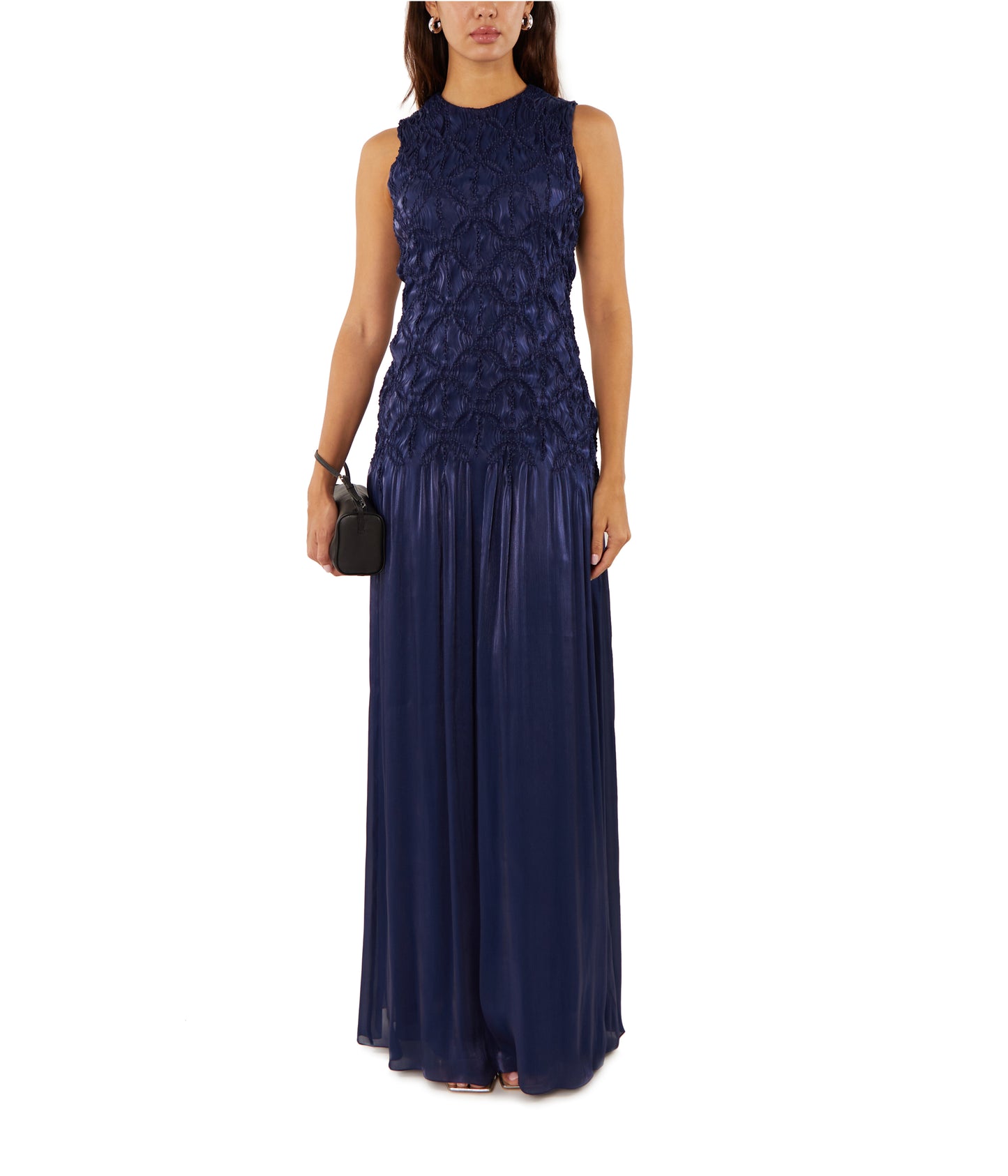 Stasia Lurex Georgette Gown