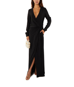 Jenella Crepe Cady Wrap Dress