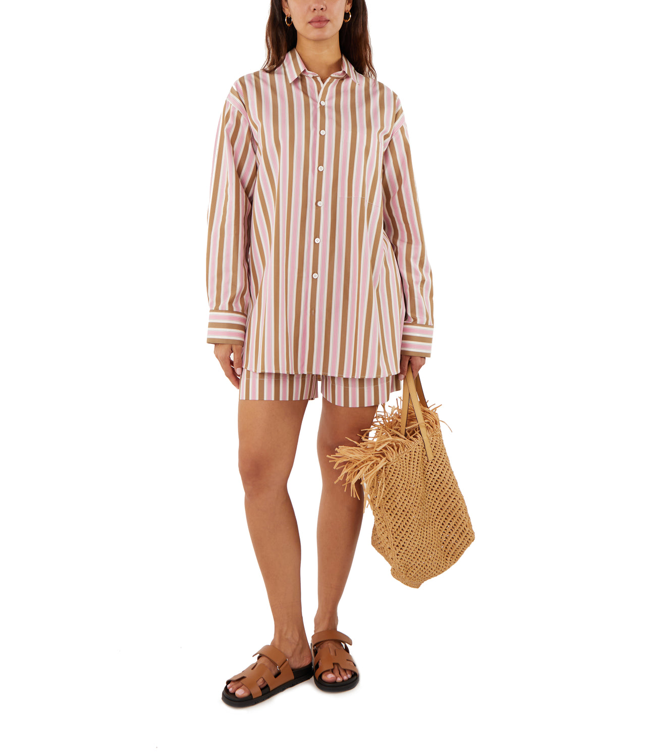 Jennifer Oversized Striped Shirt