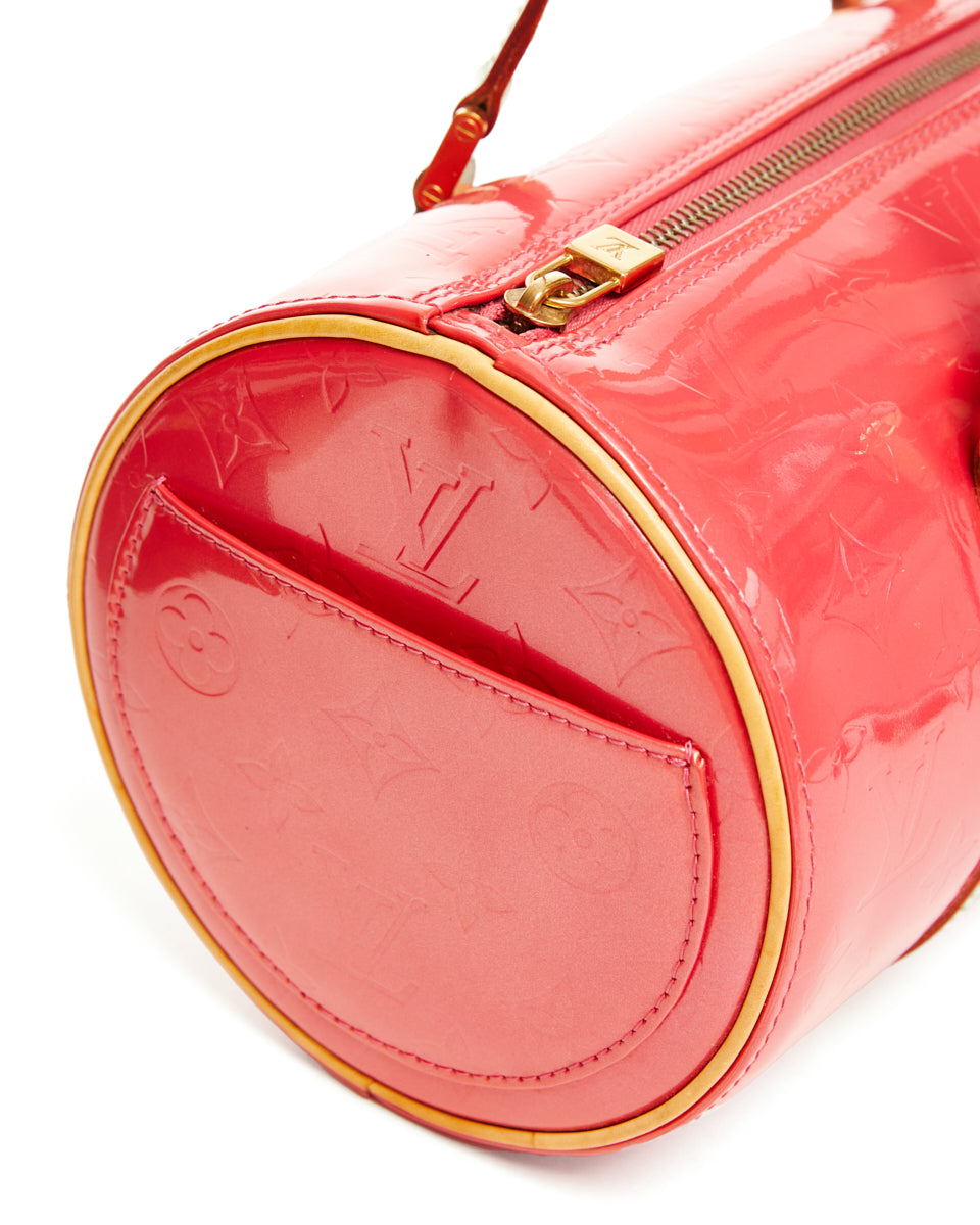 Pre-owned Louis Vuitton Patent Leather Purse In Pink