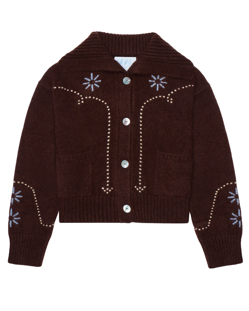 Cashmere Western Cardigan