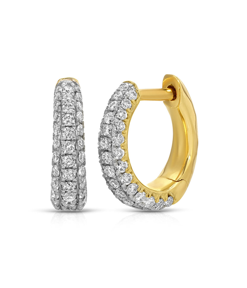 Yana Hoop - Pave Micro Diamond