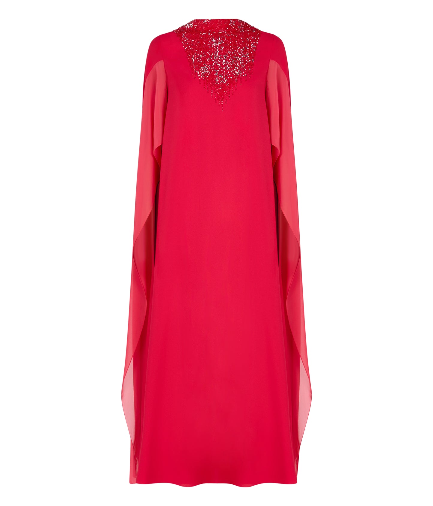 High-Neck Dress With Heavy Embellishment On Front