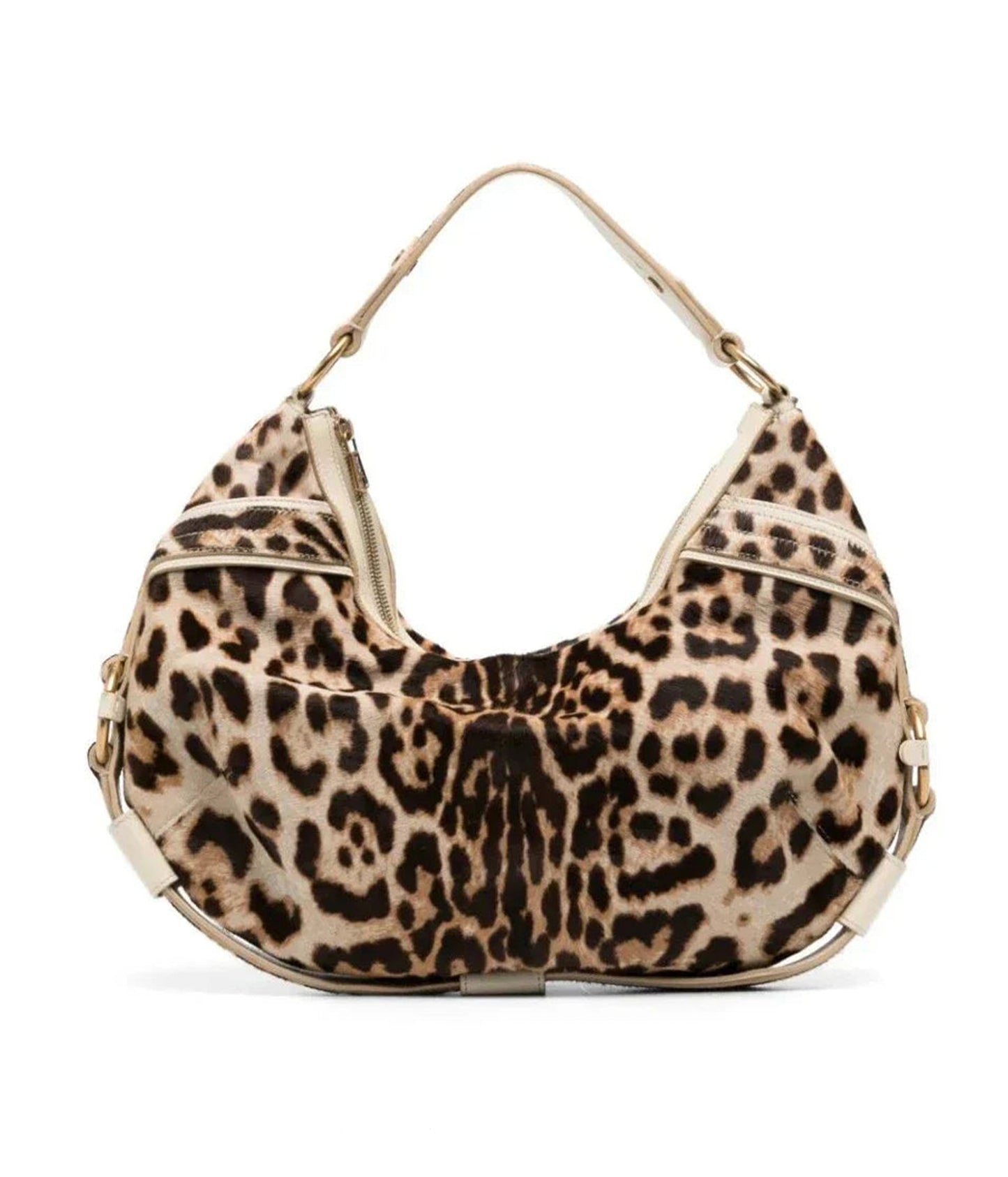 Leopard Print Hobo Bag