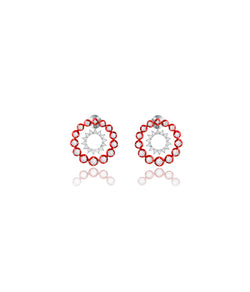 Orbit 18K White Gold Diamond Earrings