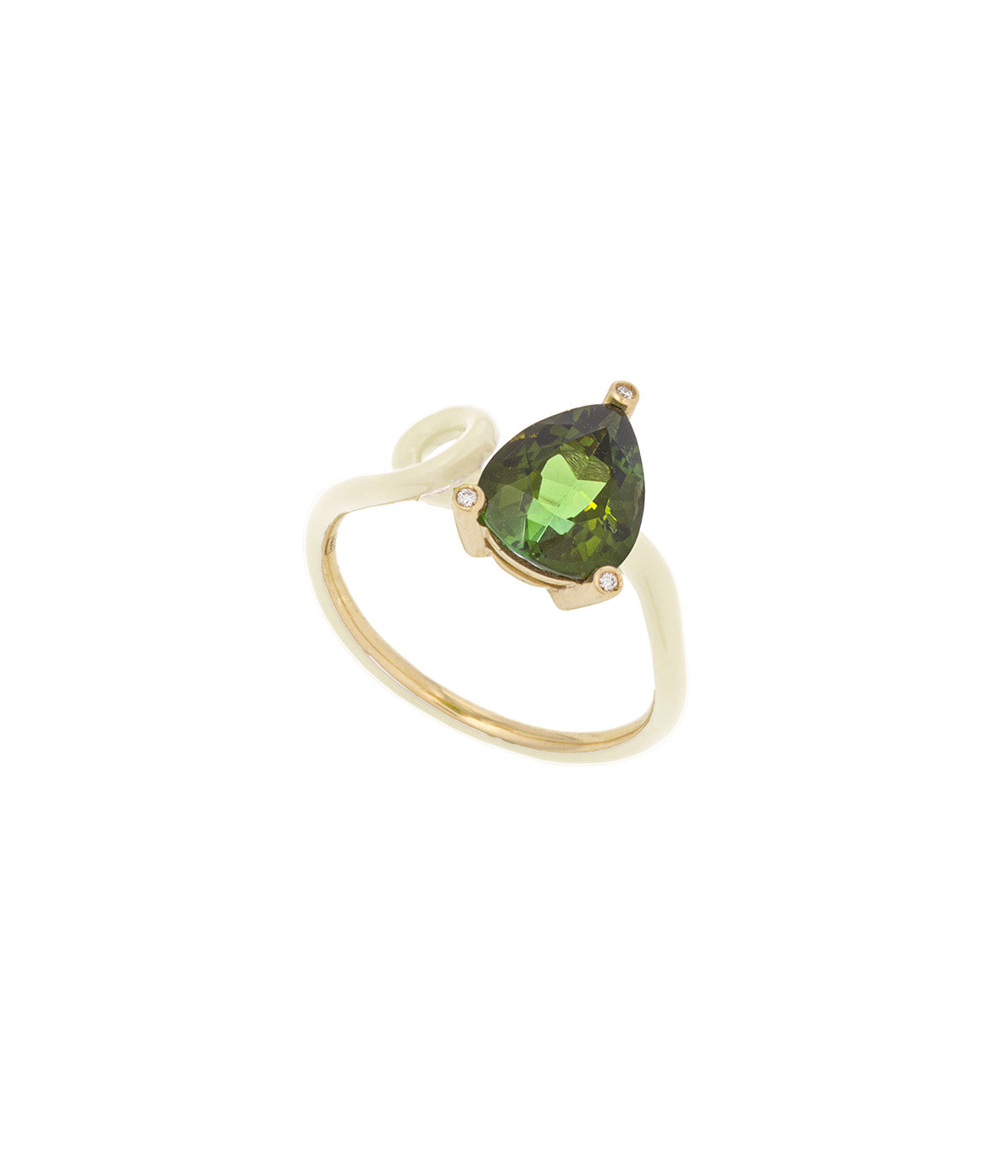 Kim Ring In Panna With Green Tourmaline