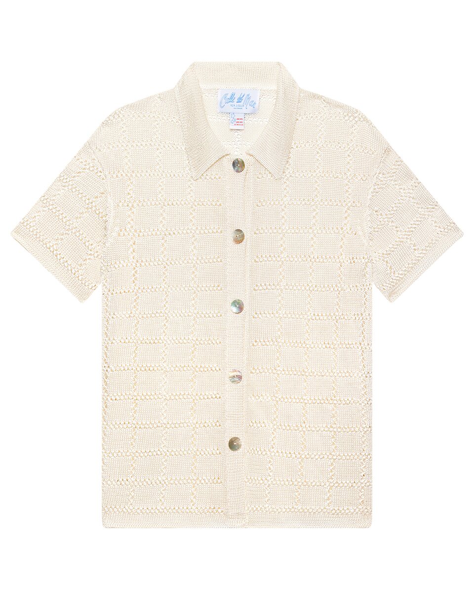 Short Sleeve Patchwork Shirt