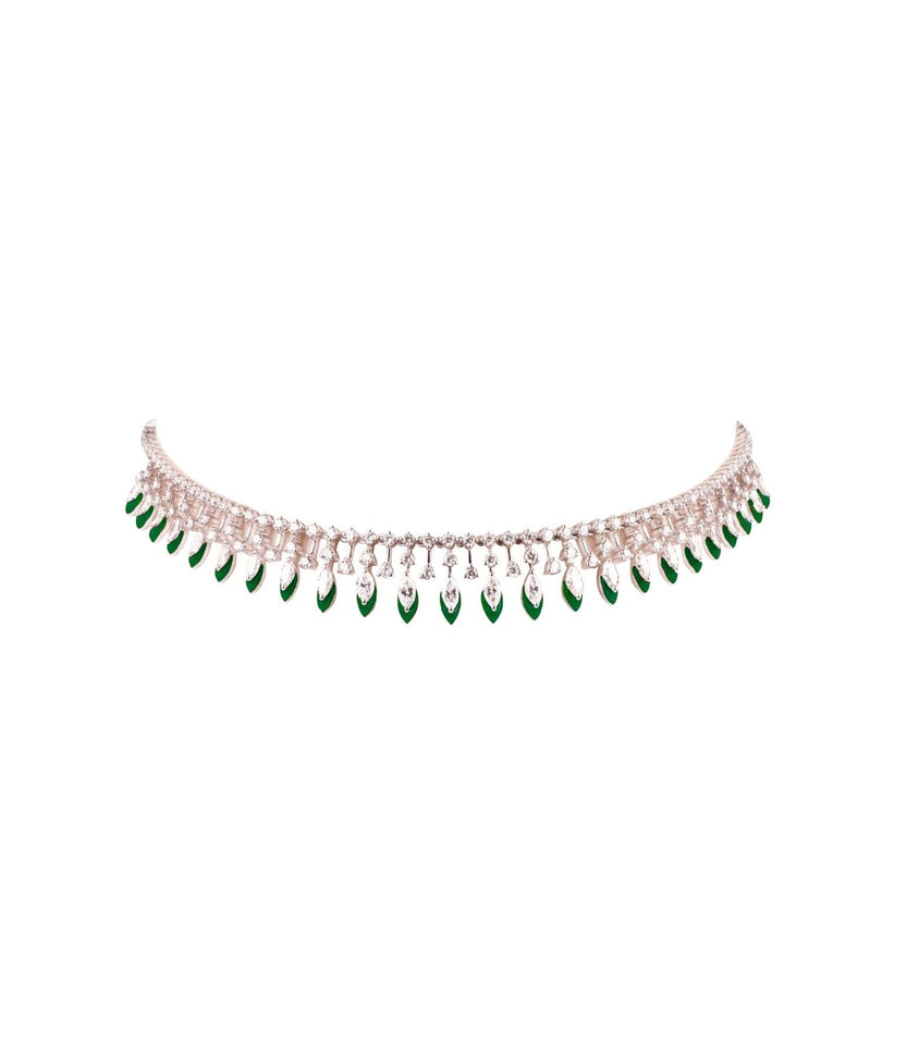 Marquise Drop Enamel Choker